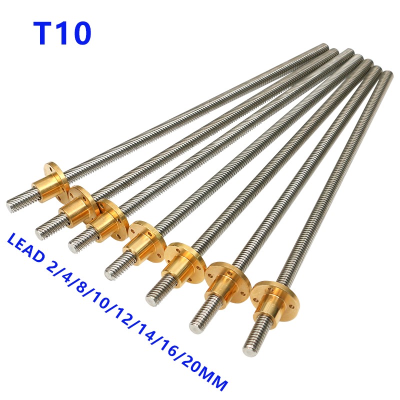Lead Screw 8Mm - 304 stainless steel T10 10mm Lead