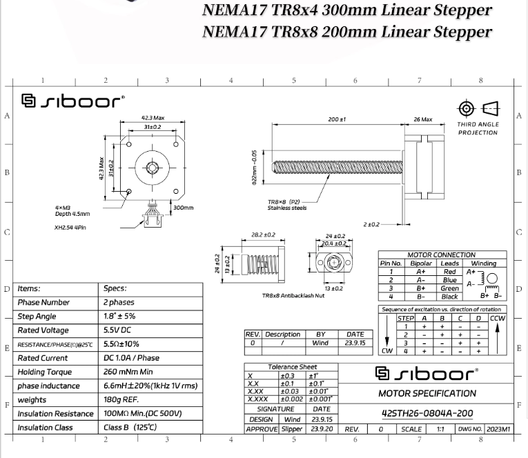 VORON Trident Screw Motor NEMA - Stepper Motor Nema17 评论和价格
