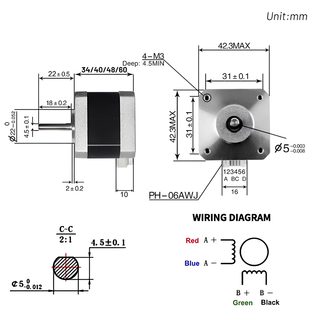 Nema 17 42mm Stepper Motor Ope - Stepper Motor Nema17 评论和价格