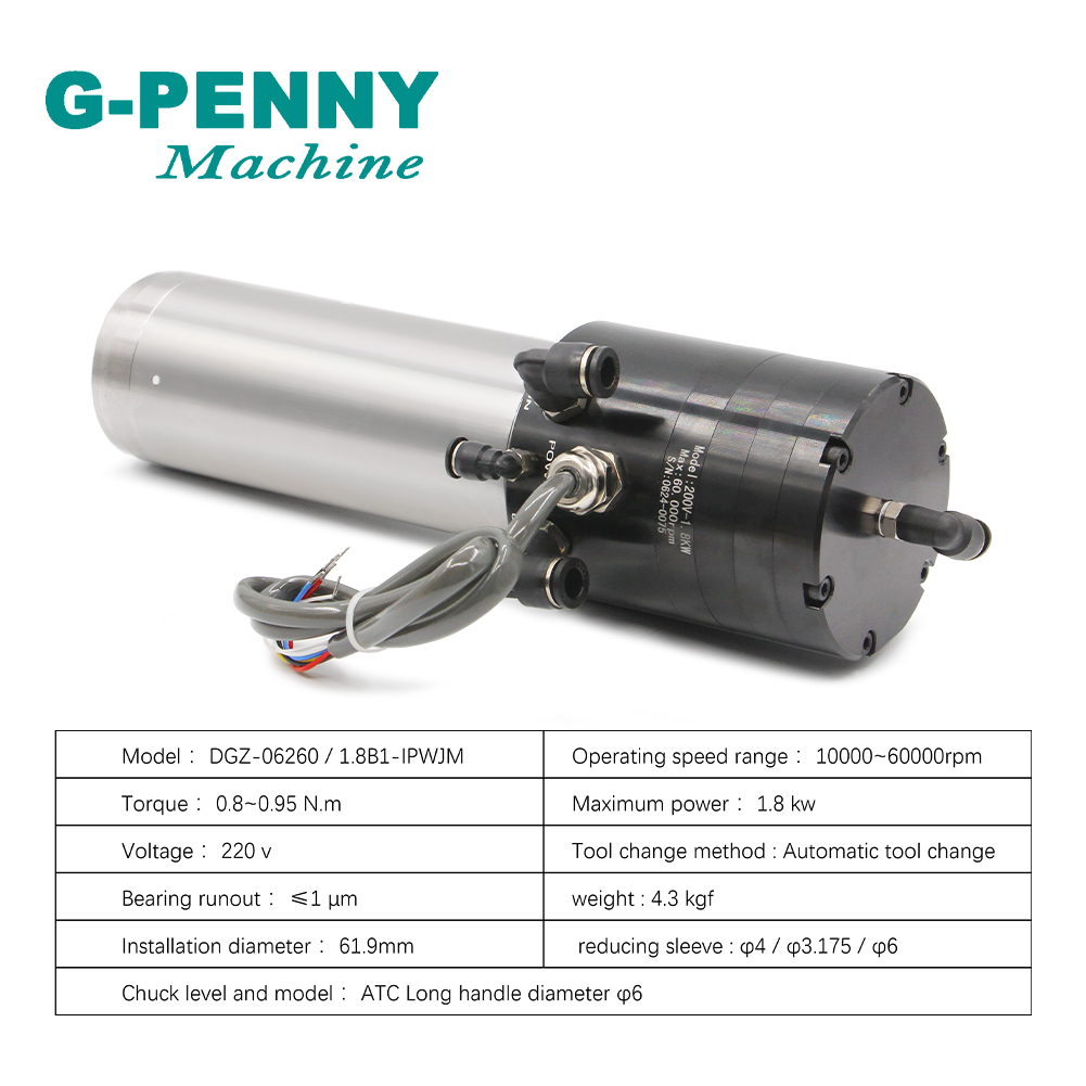 Water Cooled Spindle 1.8kw 220 - Water Cooled Spindle 评论和价格