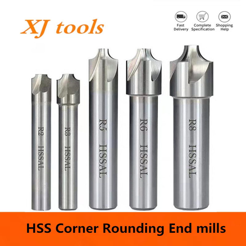 2/4Flute R1-R12.5mm HSS Corner - End Mill Set 评论和价格