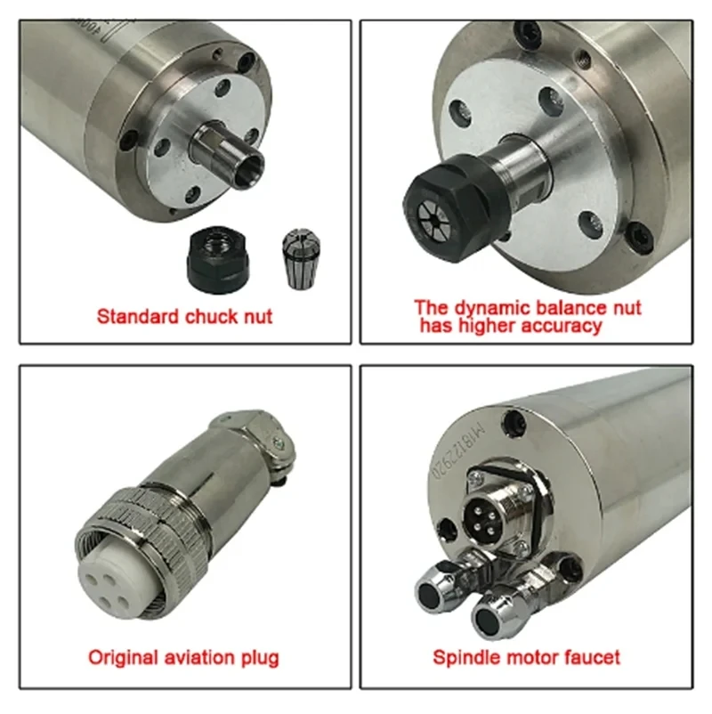 65X158-800W-ER11-220V CNC Wate - Water Cooled Spindle 评论和价格