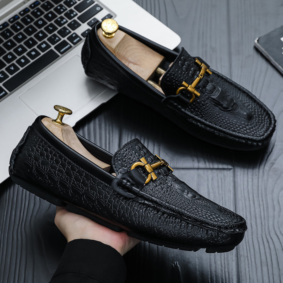 Driving Shoes for Men Brown Cr - Cnc Bits 评论和价格