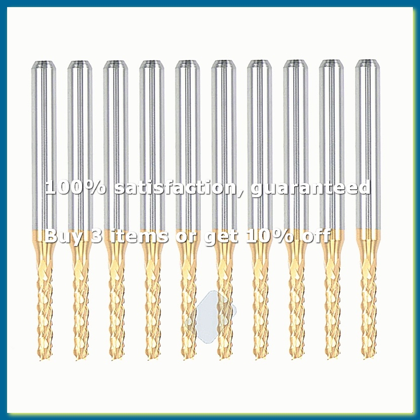 10PCS Titanium Coat Carbide En - End Mill 评论和价格