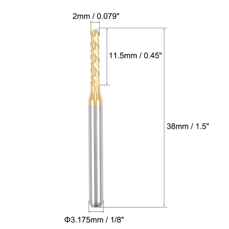 10PCS Titanium Coat Carbide En - End Mill 评论和价格