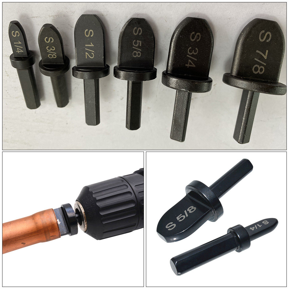 6Pcs Copper Pipe Swaging Drill - Drill Bit Set 评论和价格