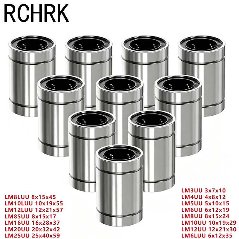 4/10PCS LM8UU LM10UU LM16UU LM - Lm8Uu Bearing 评论和价格
