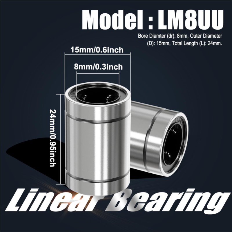 4/10PCS LM8UU LM10UU LM16UU LM - Lm8Uu Bearing 评论和价格