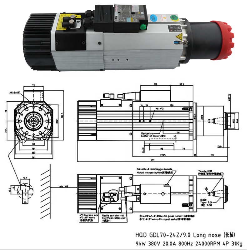 Suppliers HQD 9kw 220v 380v Lo - Cnc Router 评论和价格