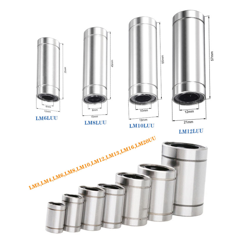 4/10pc LM6UU LM8UU LM10UU LM8L - Lm8Uu Bearing 评论和价格