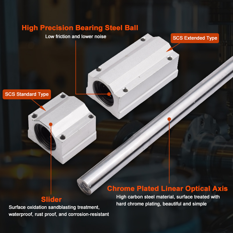 1pc SC8LUU SCS8LUU 8mm Long Ty - Lm8Uu Bearing 评论和价格