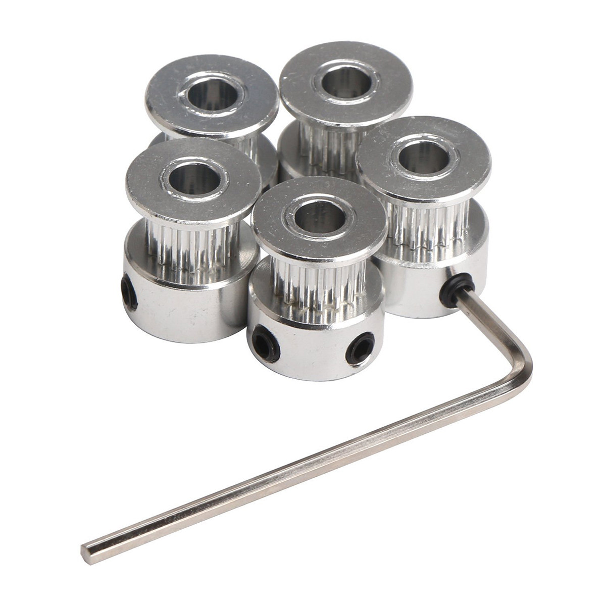 5Pcs Aluminum Gt2 Pulleys 20 T - Gt2 Pulley 评论和价格