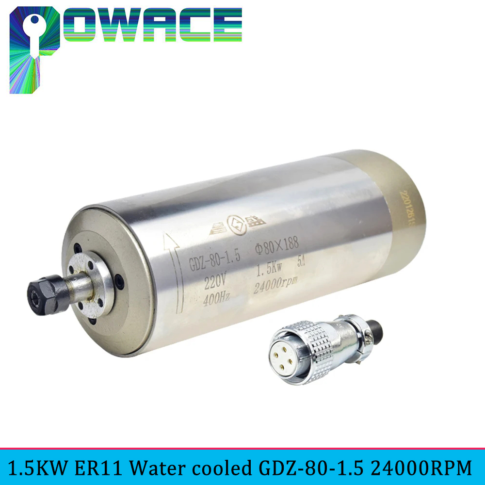 GDZ-80 1.5KW ER11 CNC Water Co - Water Cooled Spindle 评论和价格