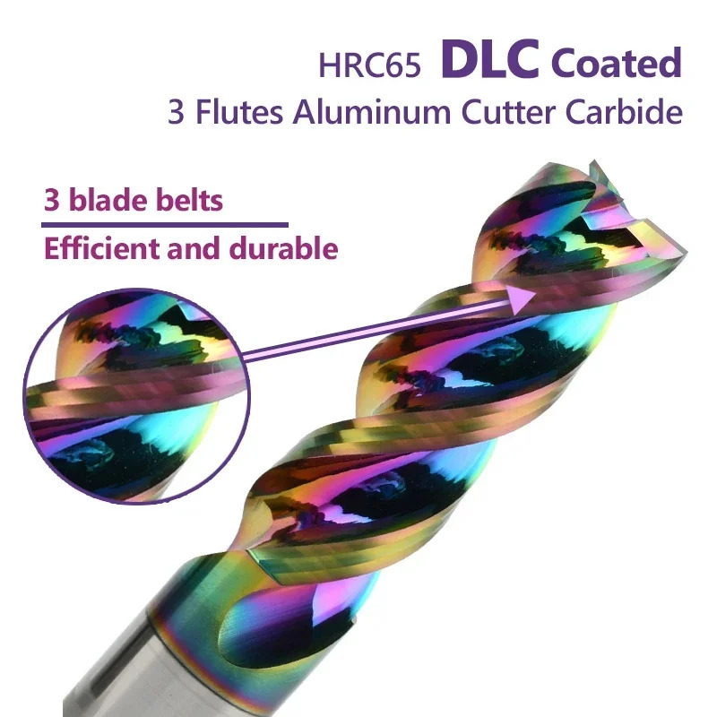 HRC65 3 Flute U Slot Carbide E - End Mill Set 评论和价格