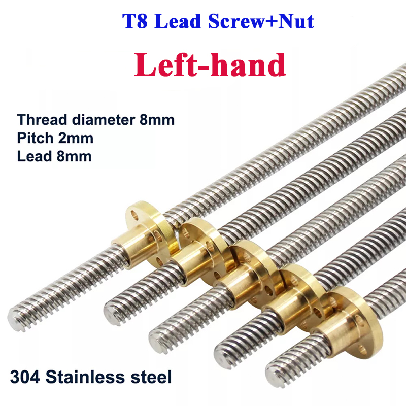 T8 Lead Screw Left-hand Thread - Lead Screw 8Mm 评论和价格
