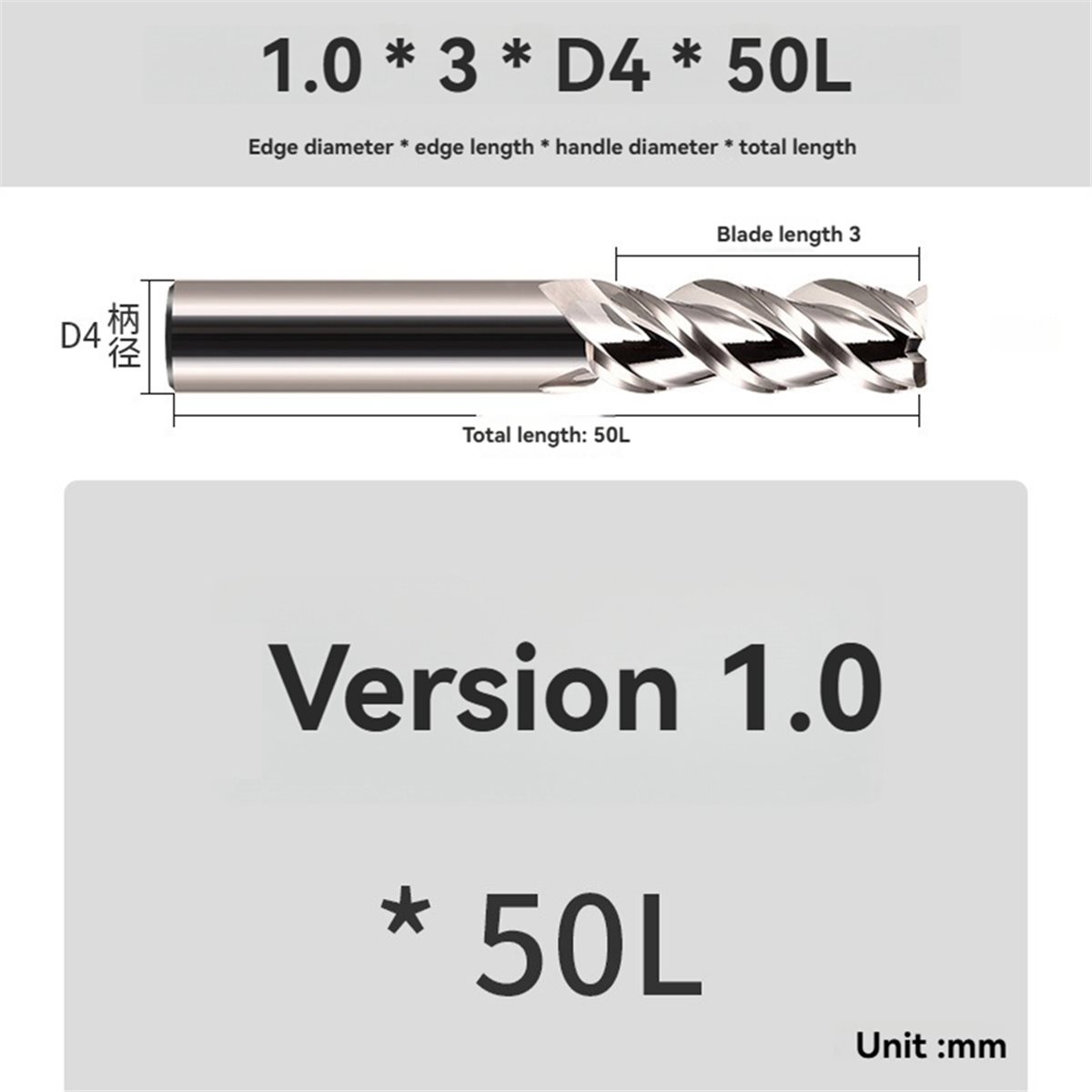 【MUST-HAVE LIST】 1.0mm 3-Flute - Carbide End Mill 评论和价格