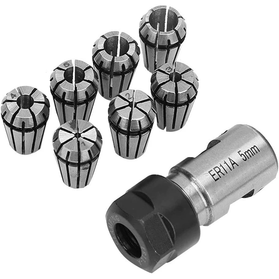 8-piece ER11A 1-7mm spring chu - End Mill Set 评论和价格