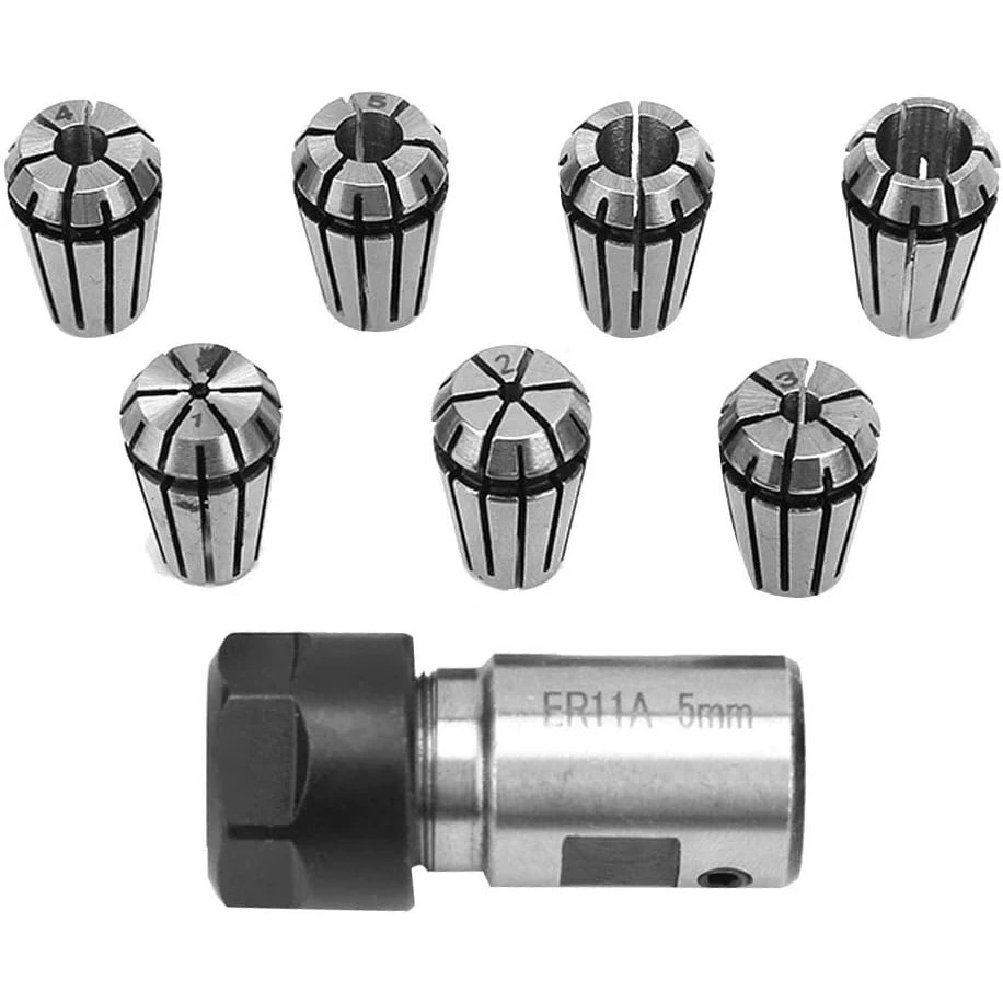 8-piece ER11A 1-7mm spring chu - End Mill Set 评论和价格