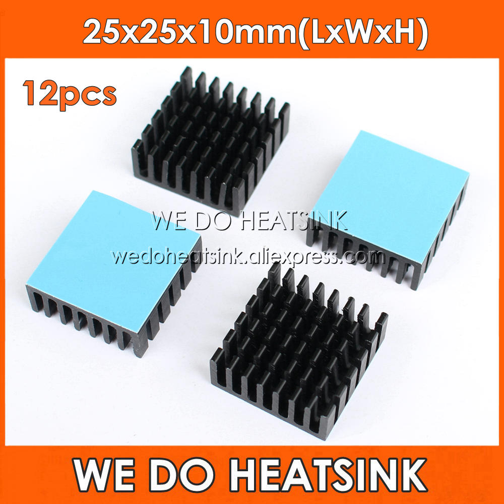 WE DO HEATSINK 12pcs 25x25x10m - Aluminium Extrusion 评论和价格
