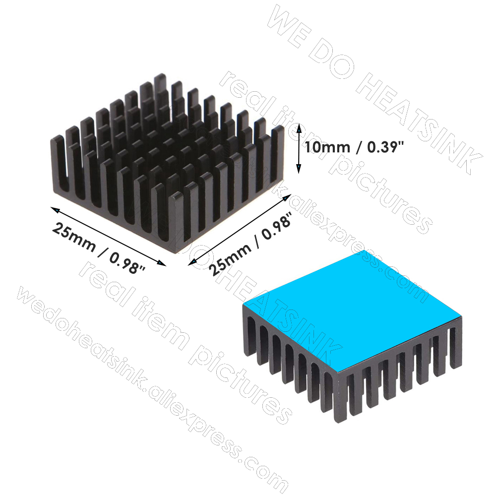 WE DO HEATSINK 12pcs 25x25x10m - Aluminium Extrusion 评论和价格