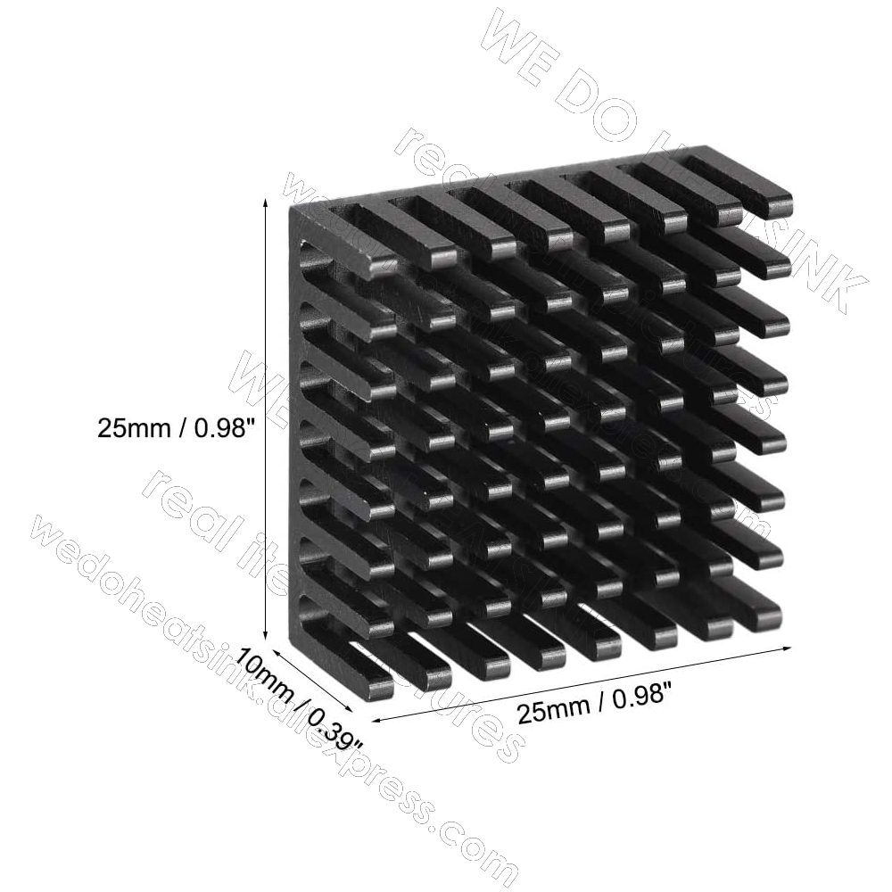 WE DO HEATSINK 12pcs 25x25x10m - Aluminium Extrusion 评论和价格